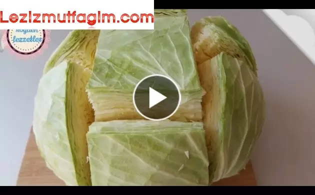 ️Lahanayı Bu Şekilde Kesin Ve Pişirin ️Pratik Yöntemiyle Lahana Dolması Tarifi