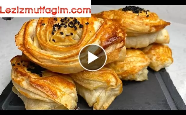 Sırrı Şeklınde Saklı Dışı Çıtır Içi Yumuşacık Midye Börek #Midyebörek