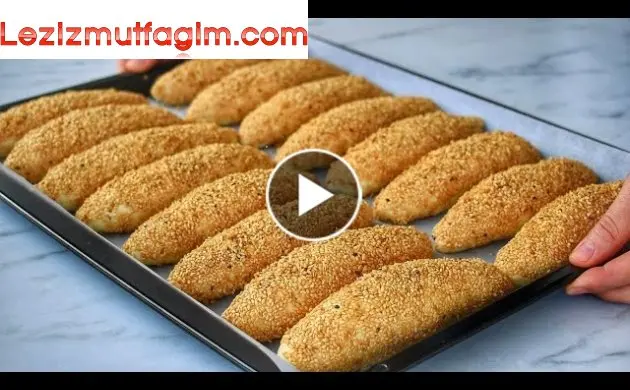 Yumurta Yok ! Bir Tepsi Anında Bitti Yemelere Doyum Olmayan Pamuk Gibi Simit Poğaça Tarifi