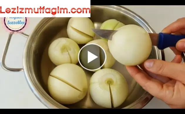 Soğan Hiç Bukadar Lezzetli Olmamıştı Bu Tarifle Soğan Yemeyen Kalmayacak Soğan Dolması
