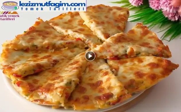 Pizzadan Daha Lezzetli Sadece 1 Patatesi Rendeleyin! Her Evde Olan Malzemelerle Pratik Ve Kolay.