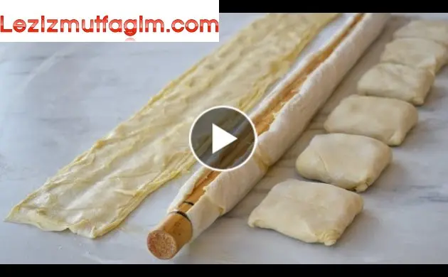 Bu Kadar Kolayını Da Görmedim Sadece 4 Beze Ile Tam 2 Tepsi Katmer Börek Yaptım ️ / Recipe