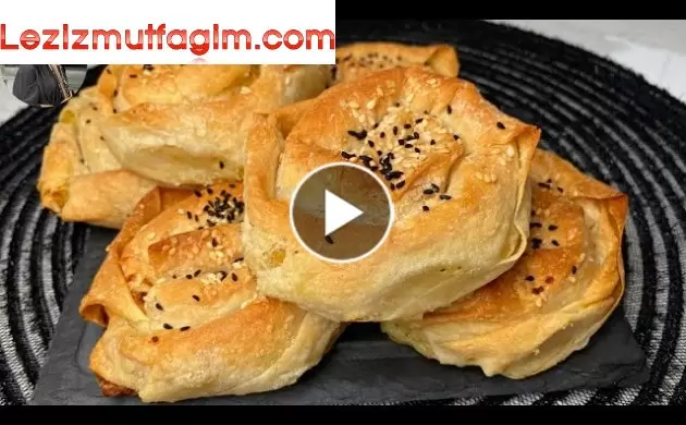 Dışı Çıtır Çıtır Yumuşacık Gül Böreği | Patatesli Gül Böreği Tarifi | Kolay Börek Tarifleri