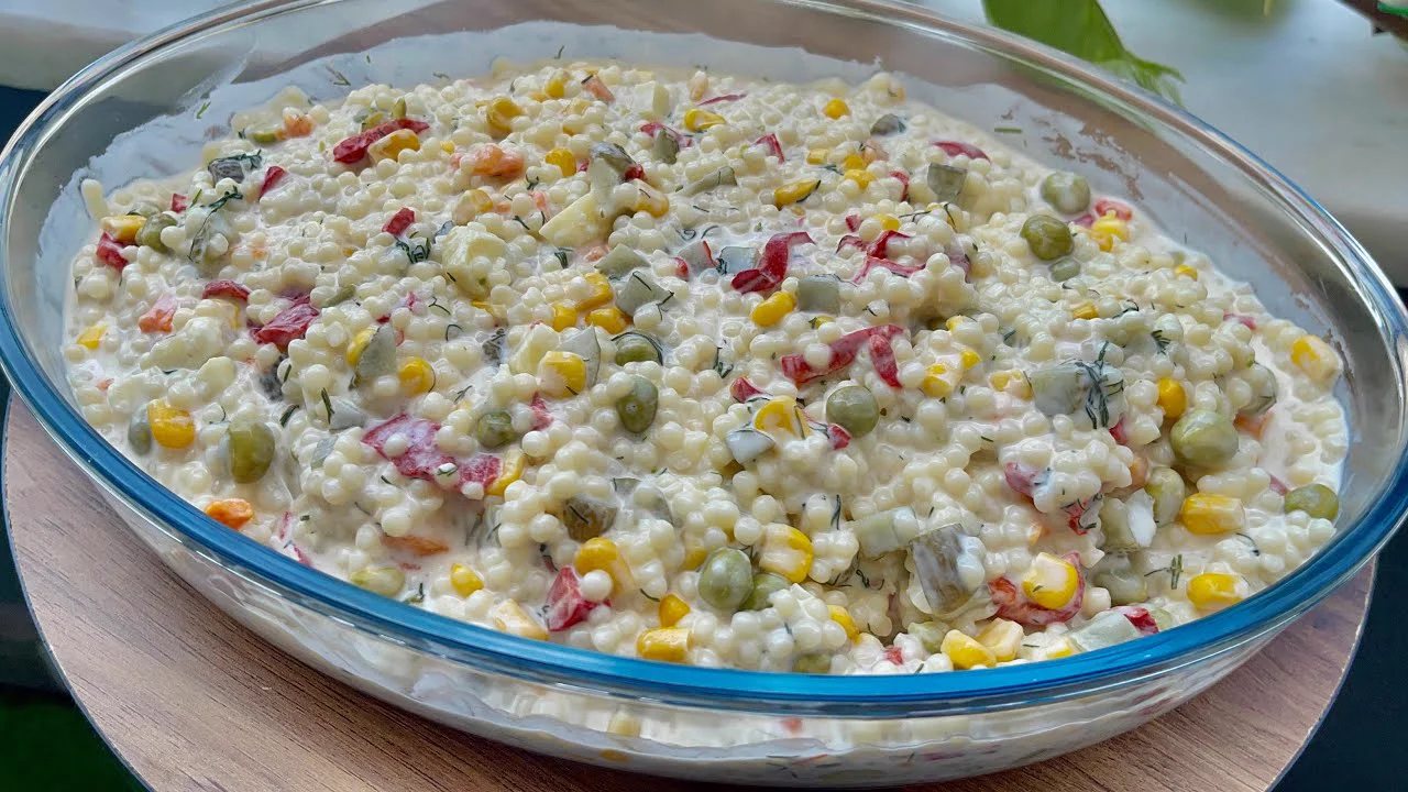 5 Dk da Hazır Olan Yoğurtlu KUSKUS SALATASI Lezzeti MUHTEŞEM Bir Salata