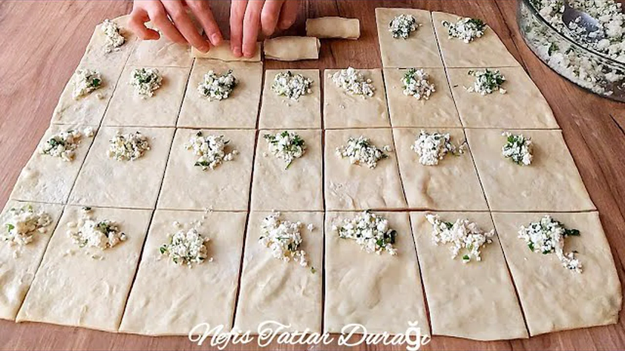 BÖREKLERİNİZİ BU YÖNTEMLE AÇIN KAT KAT BÖREKLER HAZIRLAYIN EL AÇMASI BÖREK