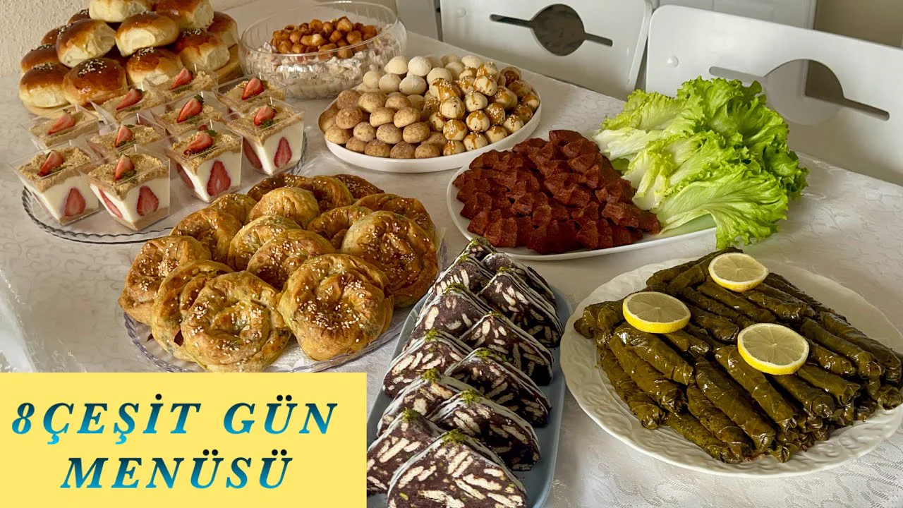 8 ÇEŞİT Pratik BEŞ ÇAYI MENÜSÜ Misafir Menüsü Evde Olan Malzemelerle